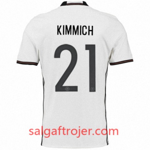 Tyskland Fodboldtrøjer JOSHUA KIMMICH Hjemmebanesæt Euro 2016 Kort ærmer Tyskland Fodboldtrøjer JOSHUA KIMMICH Hjemmebanesæt Euro 2016 Kort ærmer