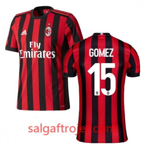 A.C. Milan Fodboldtrøjer GOMEZ Hjemmebanesæt 2017/18 Kort ærmer A.C. Milan Fodboldtrøjer GOMEZ Hjemmebanesæt 2017/18 Kort ærmer