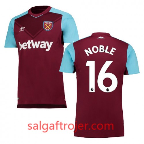 West Ham Fodboldtrøjer NOBLE Hjemmebanesæt 2017/18 Kort ærmer West Ham Fodboldtrøjer NOBLE Hjemmebanesæt 2017/18 Kort ærmer