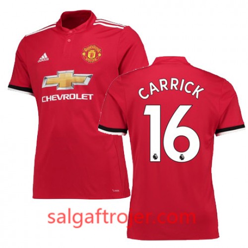 Manchester United Fodboldtrøjer CARRICK Hjemmebanesæt 2017/18 Kort ærmer Manchester United Fodboldtrøjer CARRICK Hjemmebanesæt 2017/18 Kort ærmer