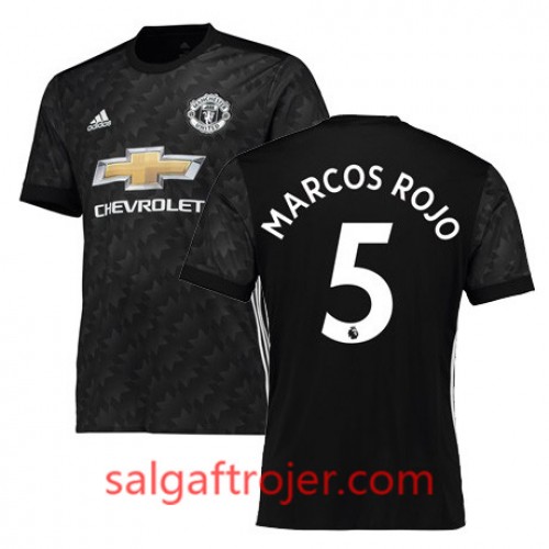 Manchester United Fodboldtrøjer MARCOS ROJO Udebanesæt 2017/18 Kort ærmer Manchester United Fodboldtrøjer MARCOS ROJO Udebanesæt 2017/18 Kort ærmer