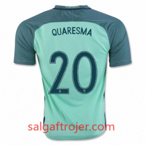 Portugal Fodboldtrøjer RICARDO QUARESMA Udebanesæt Euro 2016 Kort ærmer Portugal Fodboldtrøjer RICARDO QUARESMA Udebanesæt Euro 2016 Kort ærmer
