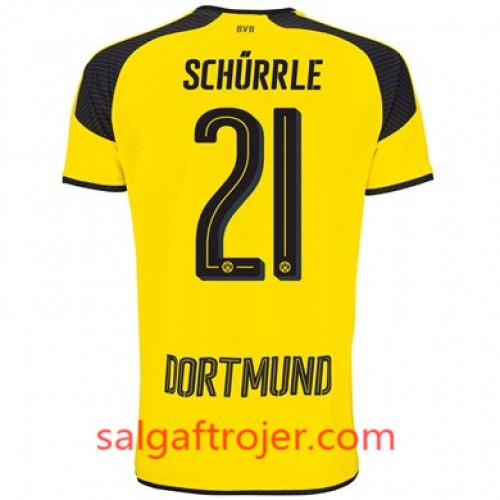 Borussia Dortmund Fodboldtrøjer SCHURRLE 3. sæt 2017/18 Kort ærmer Borussia Dortmund Fodboldtrøjer SCHURRLE 3. sæt 2017/18 Kort ærmer