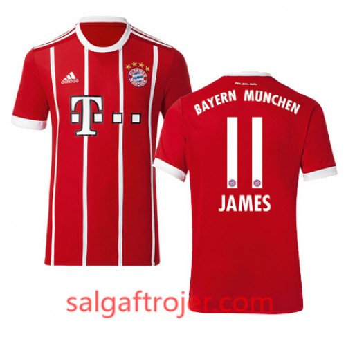 FC Bayern München Fodboldtrøjer JAMES Hjemmebanesæt 2017/18 Kort ærmer FC Bayern München Fodboldtrøjer JAMES Hjemmebanesæt 2017/18 Kort ærmer