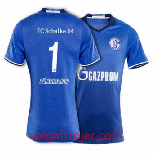 FC Schalke 04 Fodboldtrøjer FAHRMANN Hjemmebanesæt 2017/18 Kort ærmer FC Schalke 04 Fodboldtrøjer FAHRMANN Hjemmebanesæt 2017/18 Kort ærmer