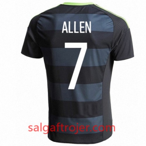 Wales Fodboldtrøjer JOE ALLEN Udebanesæt Euro 2016 Kort ærmer Wales Fodboldtrøjer JOE ALLEN Udebanesæt Euro 2016 Kort ærmer