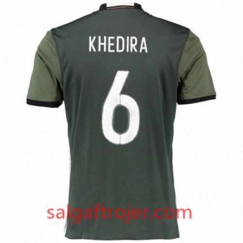 Tyskland Fodboldtrøjer SAMI KHEDIRA Udebanesæt Euro 2016 Kort ærmer Tyskland Fodboldtrøjer SAMI KHEDIRA Udebanesæt Euro 2016 Kort ærmer