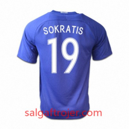 Grækenland Fodboldtrøjer SOKRATIS PAPASTATHOPOULOS Udebanesæt 2016/17 Kort ærmer Grækenland Fodboldtrøjer SOKRATIS PAPASTATHOPOULOS Udebanesæt 2016/17 Kort ærmer