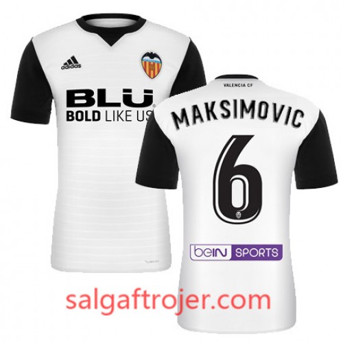 Valencia CF Fodboldtrøjer MAKSIMOVIC Hjemmebanesæt 2017/18 Kort ærmer Valencia CF Fodboldtrøjer MAKSIMOVIC Hjemmebanesæt 2017/18 Kort ærmer