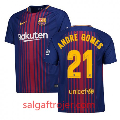 FC Barcelona Fodboldtrøjer Andre Gomes Hjemmebanesæt 2017/18 Kort ærmer FC Barcelona Fodboldtrøjer Andre Gomes Hjemmebanesæt 2017/18 Kort ærmer
