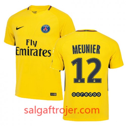 Paris Saint-Germain Fodboldtrøjer THOMAS MEUNIER Udebanesæt 2017/18 Kort ærmer Paris Saint-Germain Fodboldtrøjer THOMAS MEUNIER Udebanesæt 2017/18 Kort ærmer