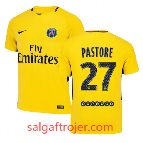 Paris Saint-Germain Fodboldtrøjer JAVIER PASTORE Udebanesæt 2017/18 Kort ærmer Paris Saint-Germain Fodboldtrøjer JAVIER PASTORE Udebanesæt 2017/18 Kort ærmer