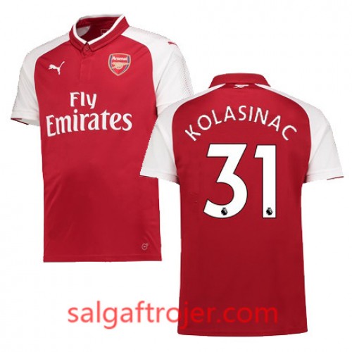 Arsenal Fodboldtrøjer KOLASINAC Hjemmebanesæt 2017/18 Kort ærmer Arsenal Fodboldtrøjer KOLASINAC Hjemmebanesæt 2017/18 Kort ærmer