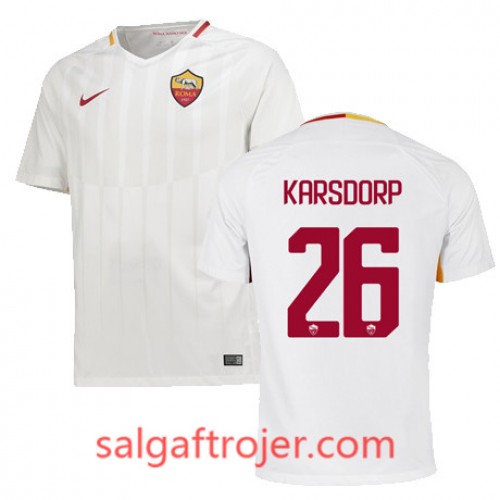 A.S. Roma Fodboldtrøjer KARSDORP Udebanesæt 2017/18 Kort ærmer A.S. Roma Fodboldtrøjer KARSDORP Udebanesæt 2017/18 Kort ærmer