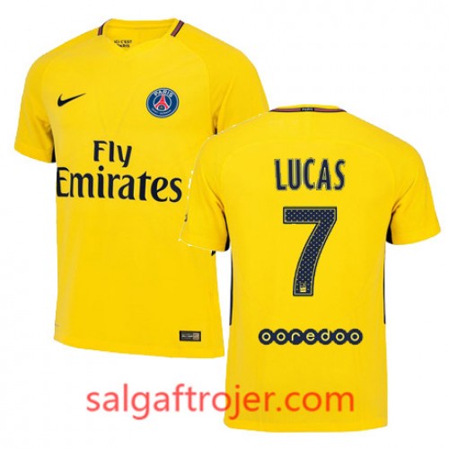 Paris Saint-Germain Fodboldtrøjer LUCAS MOURA Udebanesæt 2017/18 Kort ærmer Paris Saint-Germain Fodboldtrøjer LUCAS MOURA Udebanesæt 2017/18 Kort ærmer