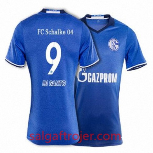 FC Schalke 04 Fodboldtrøjer DI SANTO Hjemmebanesæt 2017/18 Kort ærmer FC Schalke 04 Fodboldtrøjer DI SANTO Hjemmebanesæt 2017/18 Kort ærmer