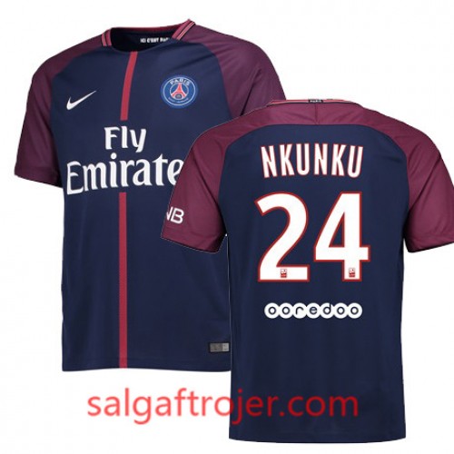 Paris Saint-Germain Fodboldtrøjer CHRISTOPHER NKUNKU Hjemmebanesæt 2017/18 Kort ærmer Paris Saint-Germain Fodboldtrøjer CHRISTOPHER NKUNKU Hjemmebanesæt 2017/18 Kort ærmer