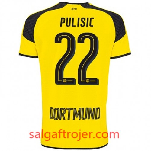 Borussia Dortmund Fodboldtrøjer PULISIC 3. sæt 2017/18 Kort ærmer Borussia Dortmund Fodboldtrøjer PULISIC 3. sæt 2017/18 Kort ærmer