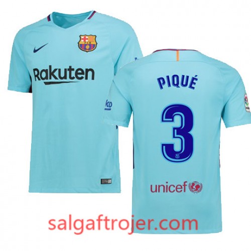 FC Barcelona Fodboldtrøjer PIQUE Udebanesæt 2017/18 Kort ærmer FC Barcelona Fodboldtrøjer PIQUE Udebanesæt 2017/18 Kort ærmer