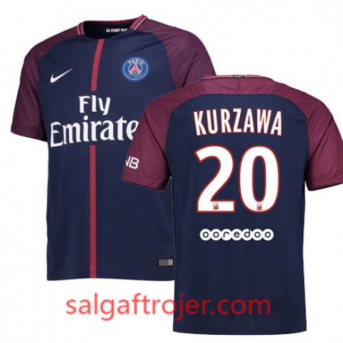 Paris Saint-Germain Fodboldtrøjer LAYVIN KURZAWA Hjemmebanesæt 2017/18 Kort ærmer Paris Saint-Germain Fodboldtrøjer LAYVIN KURZAWA Hjemmebanesæt 2017/18 Kort ærmer