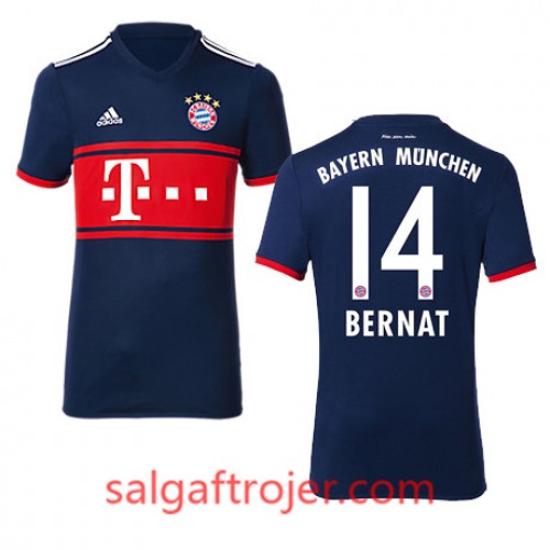 FC Bayern München Fodboldtrøjer BERNAT Udebanesæt 2017/18 Kort ærmer FC Bayern München Fodboldtrøjer BERNAT Udebanesæt 2017/18 Kort ærmer
