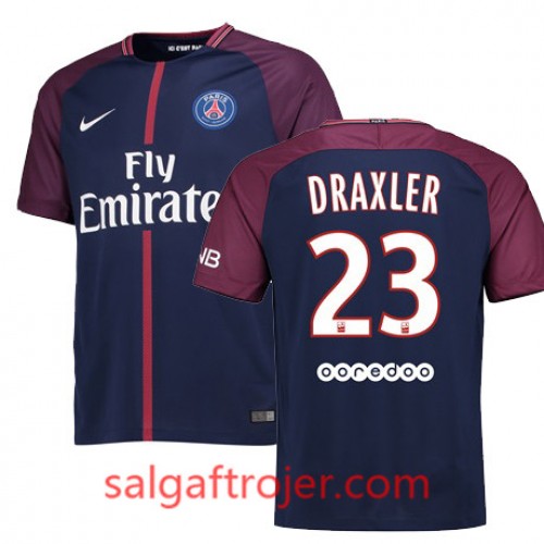 Paris Saint-Germain Fodboldtrøjer Julian Draxler Hjemmebanesæt 2017/18 Kort ærmer Paris Saint-Germain Fodboldtrøjer Julian Draxler Hjemmebanesæt 2017/18 Kort ærmer