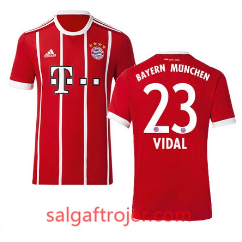 FC Bayern München Fodboldtrøjer VIDAL Hjemmebanesæt 2017/18 Kort ærmer FC Bayern München Fodboldtrøjer VIDAL Hjemmebanesæt 2017/18 Kort ærmer