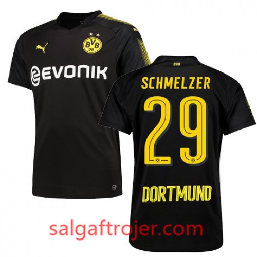Borussia Dortmund Fodboldtrøjer SCHMELZER Udebanesæt 2017/18 Kort ærmer Borussia Dortmund Fodboldtrøjer SCHMELZER Udebanesæt 2017/18 Kort ærmer