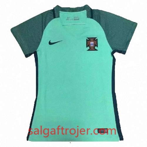 Portugal Fodboldtrøjer Dame Udebanesæt Euro 2016 Kort ærmer Portugal Fodboldtrøjer Dame Udebanesæt Euro 2016 Kort ærmer