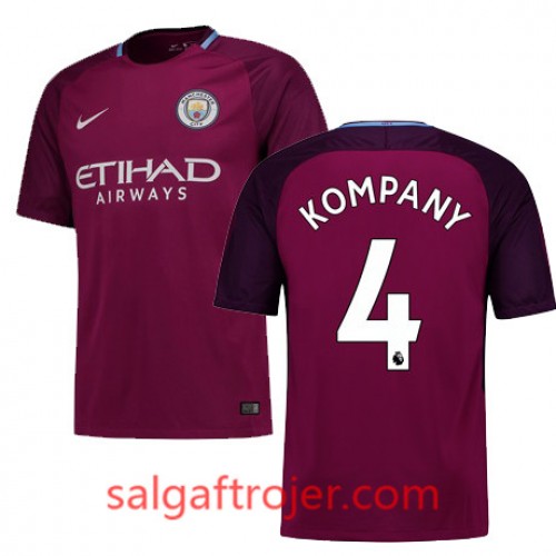 Manchester City Fodboldtrøjer KOMPANY Udebanesæt 2017/18 Kort ærmer Manchester City Fodboldtrøjer KOMPANY Udebanesæt 2017/18 Kort ærmer