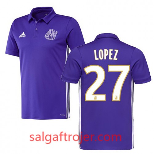 Olympique de Marseille Fodboldtrøjer MAXIME LOPEZ 3. sæt 2017/18 Kort ærmer Olympique de Marseille Fodboldtrøjer MAXIME LOPEZ 3. sæt 2017/18 Kort ærmer