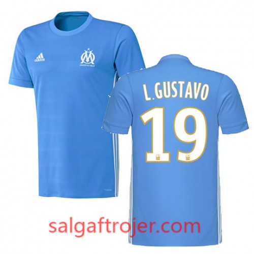 Olympique de Marseille Fodboldtrøjer LUIZ GUSTAVO Udebanesæt 2017/18 Kort ærmer Olympique de Marseille Fodboldtrøjer LUIZ GUSTAVO Udebanesæt 2017/18 Kort ærmer
