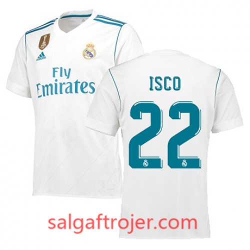 Real Madrid Fodboldtrøjer ISCO Hjemmebanesæt 2017/18 Kort ærmer Real Madrid Fodboldtrøjer ISCO Hjemmebanesæt 2017/18 Kort ærmer