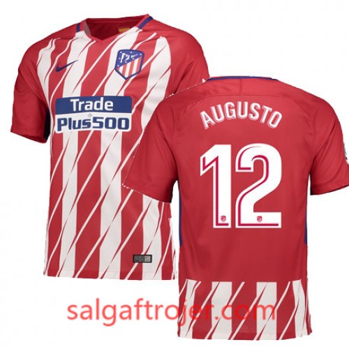 Atlético de Madrid Fodboldtrøjer AUGUSTO Hjemmebanesæt 2017/18 Kort ærmer Atlético de Madrid Fodboldtrøjer AUGUSTO Hjemmebanesæt 2017/18 Kort ærmer