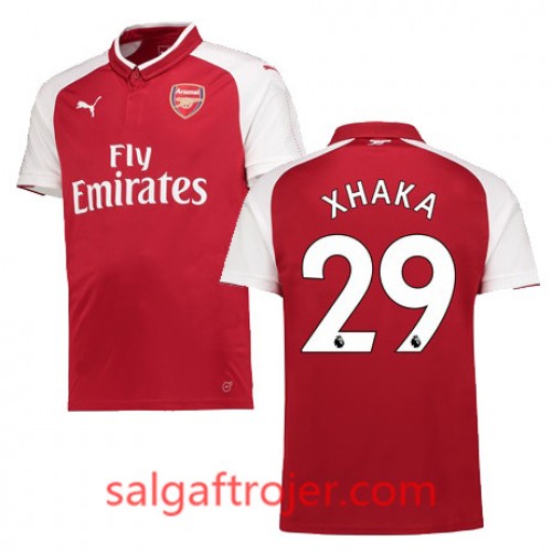 Arsenal Fodboldtrøjer XHAKA Hjemmebanesæt 2017/18 Kort ærmer Arsenal Fodboldtrøjer XHAKA Hjemmebanesæt 2017/18 Kort ærmer
