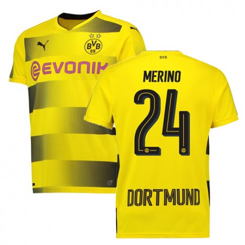 Borussia Dortmund Fodboldtrøjer MERINO Hjemmebanesæt 2017/18 Kort ærmer Borussia Dortmund Fodboldtrøjer MERINO Hjemmebanesæt 2017/18 Kort ærmer