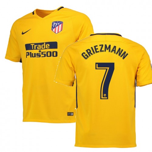 Atlético de Madrid Fodboldtrøjer GRIEZMANN Udebanesæt 2017/18 Kort ærmer Atlético de Madrid Fodboldtrøjer GRIEZMANN Udebanesæt 2017/18 Kort ærmer