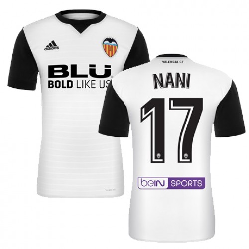 Valencia CF Fodboldtrøjer NANI Hjemmebanesæt 2017/18 Kort ærmer Valencia CF Fodboldtrøjer NANI Hjemmebanesæt 2017/18 Kort ærmer