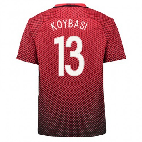 Tyrkiet Fodboldtrøjer ISMAIL KOYBASI Hjemmebanesæt Euro 2016 Kort ærmer Tyrkiet Fodboldtrøjer ISMAIL KOYBASI Hjemmebanesæt Euro 2016 Kort ærmer