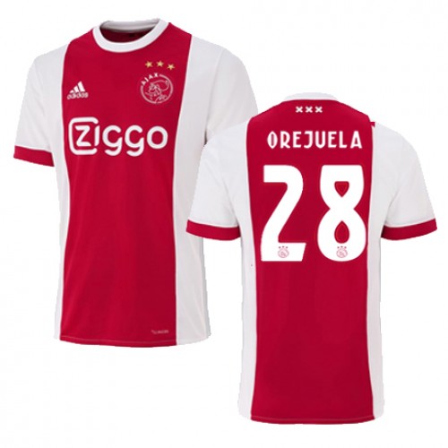 AFC Ajax Fodboldtrøjer LUIS MANUEL OREJUELA Hjemmebanesæt 2017/18 Kort ærmer AFC Ajax Fodboldtrøjer LUIS MANUEL OREJUELA Hjemmebanesæt 2017/18 Kort ærmer