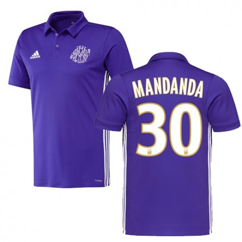 Olympique de Marseille Fodboldtrøjer MANDANDA 3. sæt 2017/18 Kort ærmer Olympique de Marseille Fodboldtrøjer MANDANDA 3. sæt 2017/18 Kort ærmer