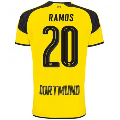 Borussia Dortmund Fodboldtrøjer RAMOS 3. sæt 2017/18 Kort ærmer Borussia Dortmund Fodboldtrøjer RAMOS 3. sæt 2017/18 Kort ærmer