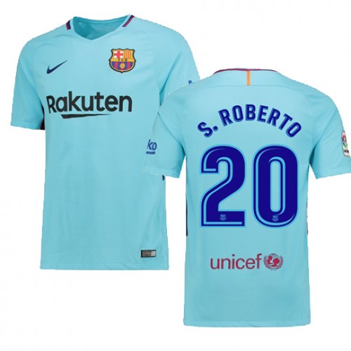 FC Barcelona Fodboldtrøjer Sergi Roberto Udebanesæt 2017/18 Kort ærmer FC Barcelona Fodboldtrøjer Sergi Roberto Udebanesæt 2017/18 Kort ærmer