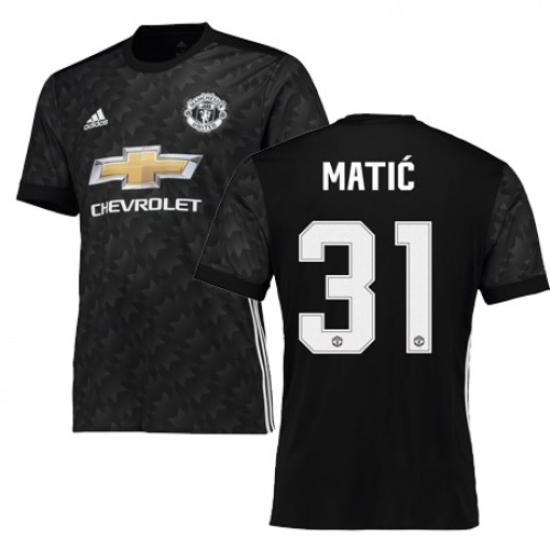 Manchester United Fodboldtrøjer MATIC Udebanesæt 2017/18 Kort ærmer Manchester United Fodboldtrøjer MATIC Udebanesæt 2017/18 Kort ærmer