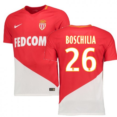 AS Monaco Fodboldtrøjer GABRIEL BOSCHILIA Hjemmebanesæt 2017/18 Kort ærmer AS Monaco Fodboldtrøjer GABRIEL BOSCHILIA Hjemmebanesæt 2017/18 Kort ærmer