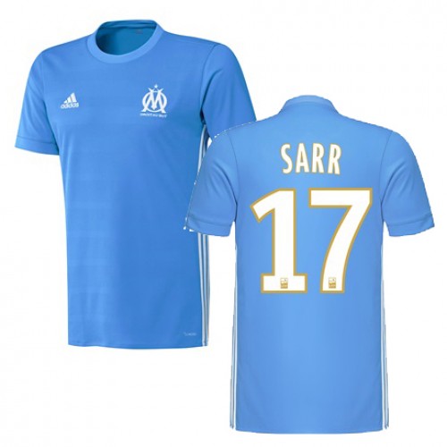 Olympique de Marseille Fodboldtrøjer BOUNA SARR Udebanesæt 2017/18 Kort ærmer Olympique de Marseille Fodboldtrøjer BOUNA SARR Udebanesæt 2017/18 Kort ærmer