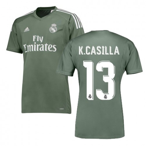 Real Madrid Fodboldtrøjer K CASILLA Hjemmebanesæt 2017/18 Kort ærmer Real Madrid Fodboldtrøjer K CASILLA Hjemmebanesæt 2017/18 Kort ærmer