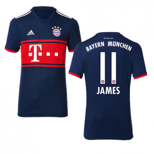 FC Bayern München Fodboldtrøjer JAMES Udebanesæt 2017/18 Kort ærmer FC Bayern München Fodboldtrøjer JAMES Udebanesæt 2017/18 Kort ærmer