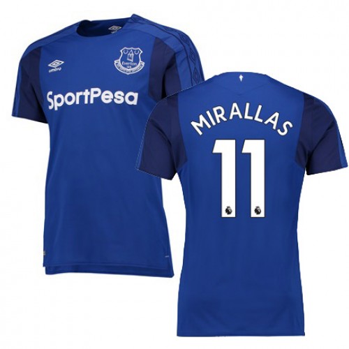 Everton Fodboldtrøjer MIRALLAS Hjemmebanesæt 2017/18 Kort ærmer Everton Fodboldtrøjer MIRALLAS Hjemmebanesæt 2017/18 Kort ærmer
