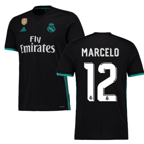 Real Madrid Fodboldtrøjer MARCELO Udebanesæt 2017/18 Kort ærmer Real Madrid Fodboldtrøjer MARCELO Udebanesæt 2017/18 Kort ærmer